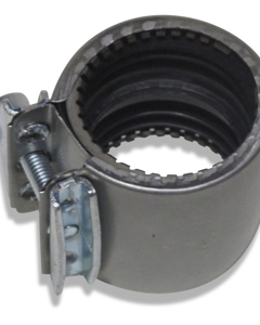 Tube coupling f/ribbed tube 1 1/2" Aluminium